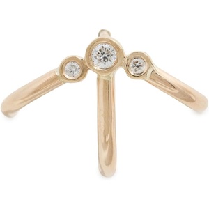 Zoe Chicco Women’s 14k Gold Dimond Bar Cage Single Earring(Gold)