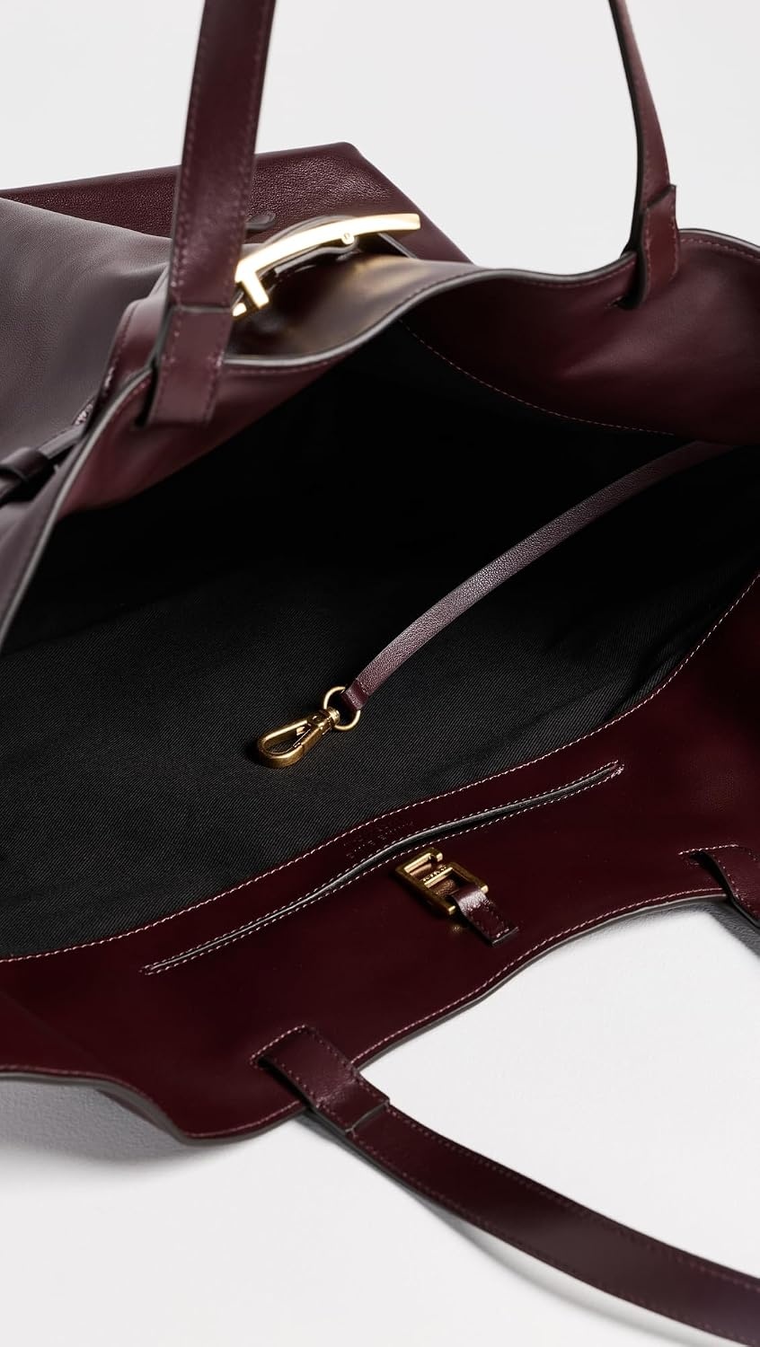 image:imageANINE BING Womens Elly Small Grained Leather ToteFig