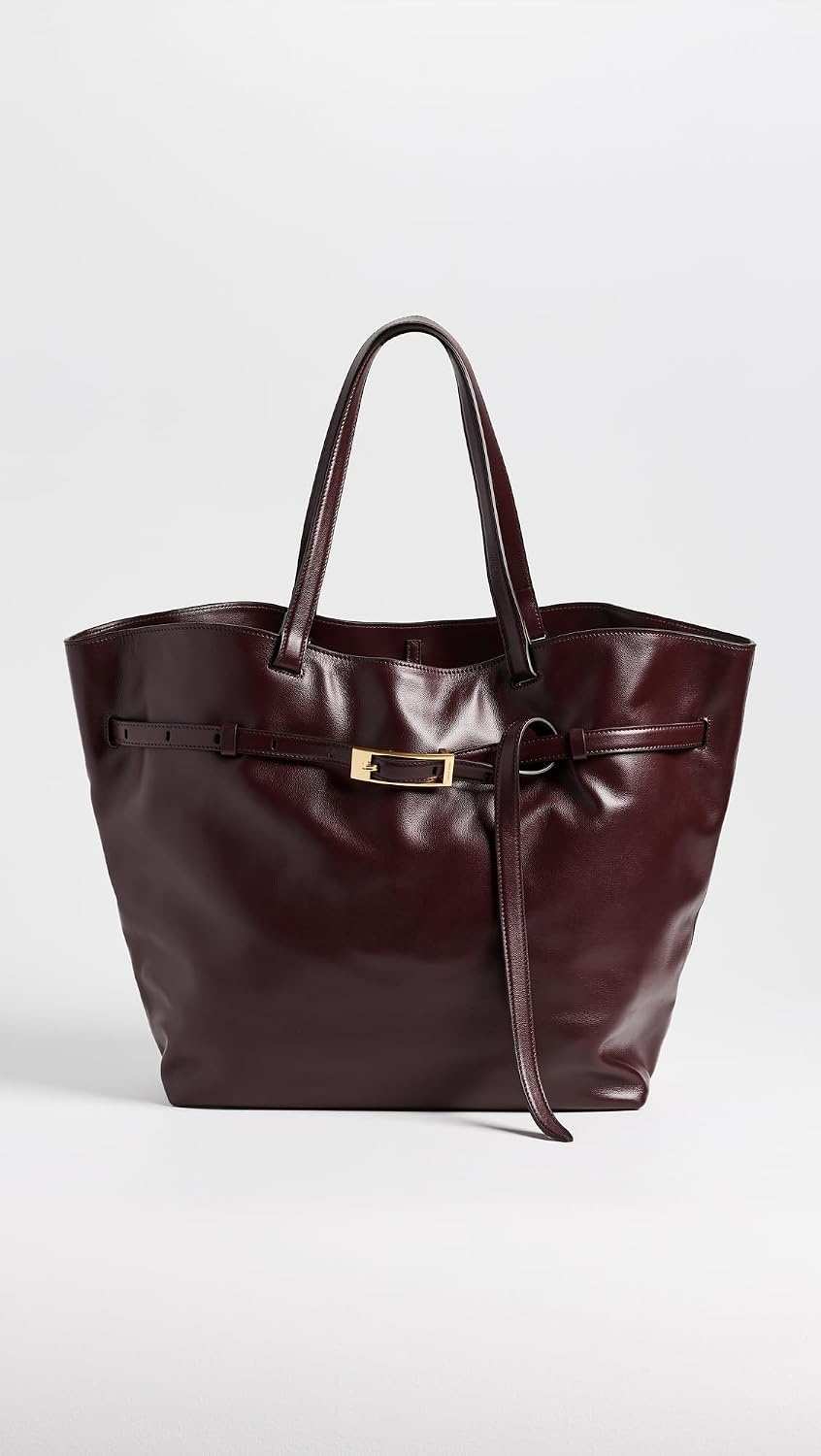 image:imageANINE BING Womens Elly Small Grained Leather ToteFig