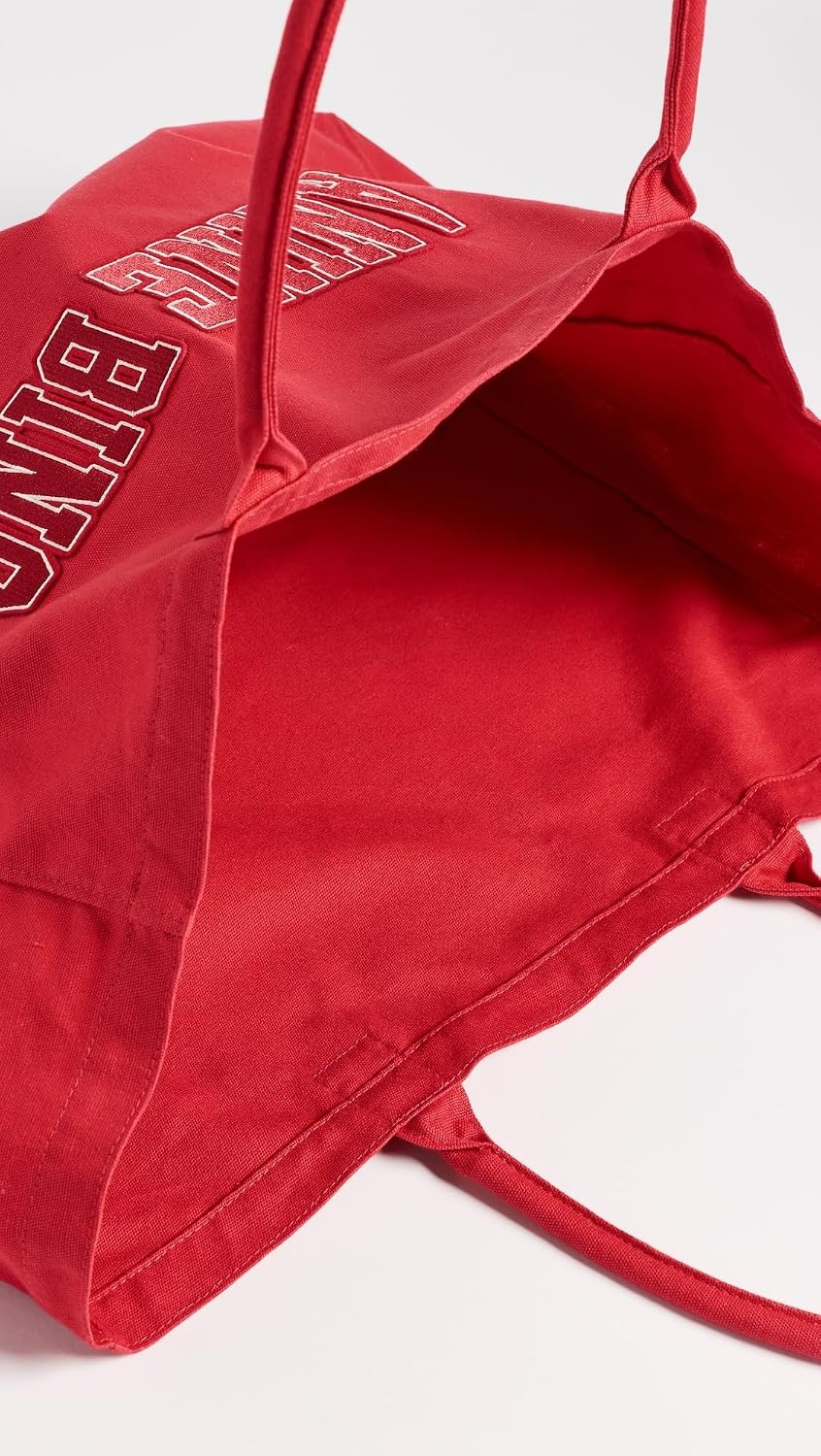 image:imageANINE BING Womens Leo Canvas ToteTango Red