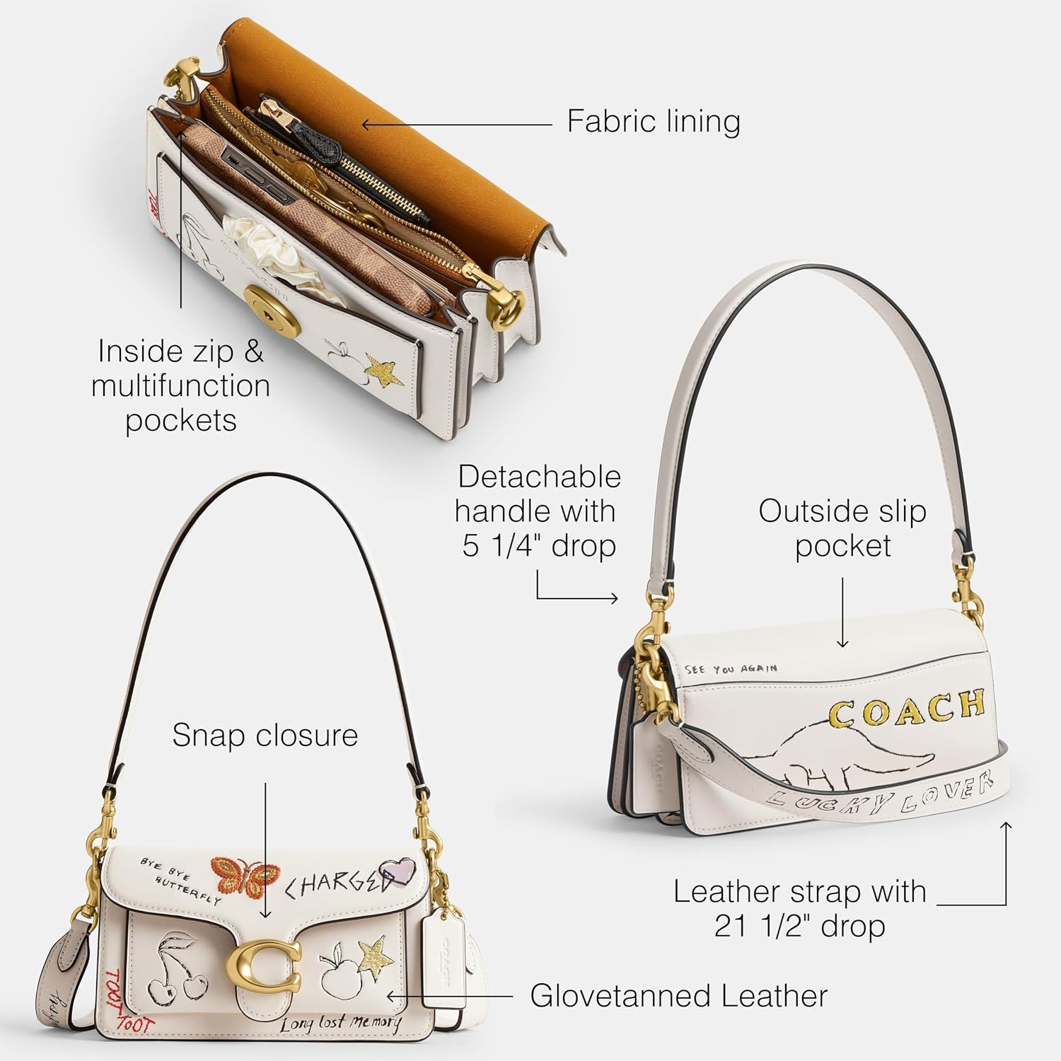 image:imageCOACH Tabby Shoulder Bag 20B4Chalk Multi