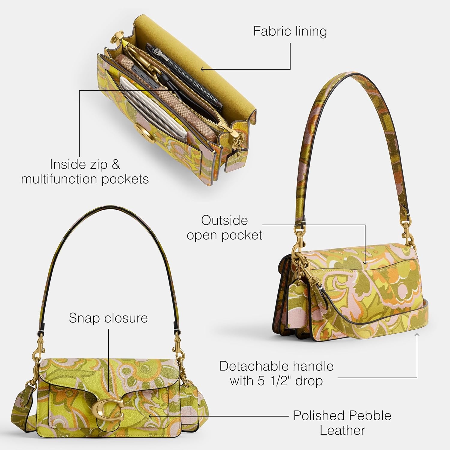 image:imageCOACH Tabby Shoulder Bag 20B4Yellow Green