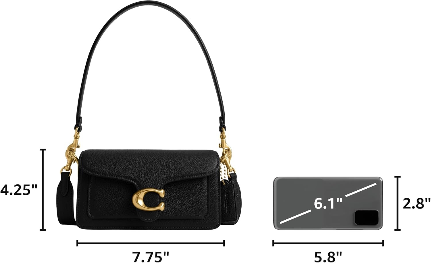 image:imageCOACH Tabby Shoulder Bag 20BrassBlack