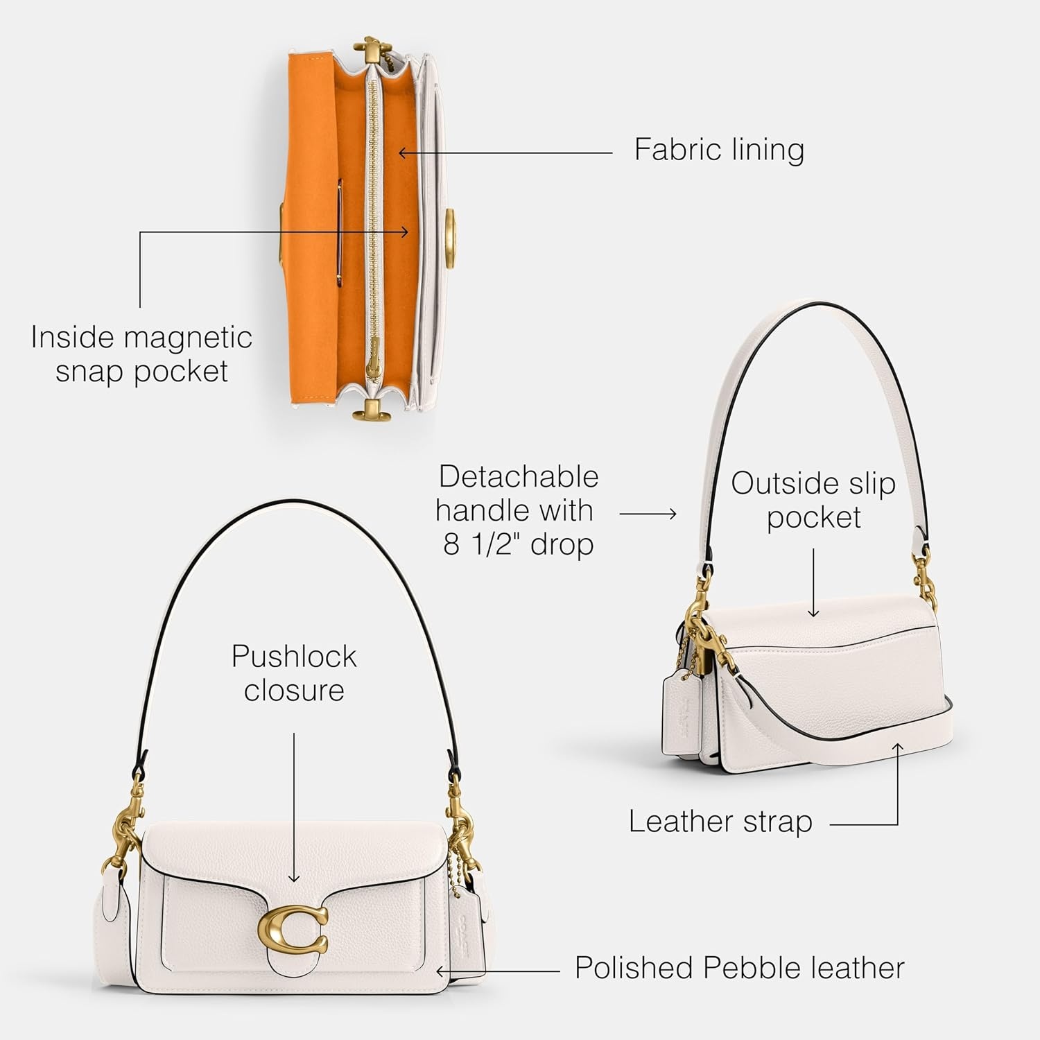 image:imageCOACH Tabby Shoulder Bag 20BrassChalk
