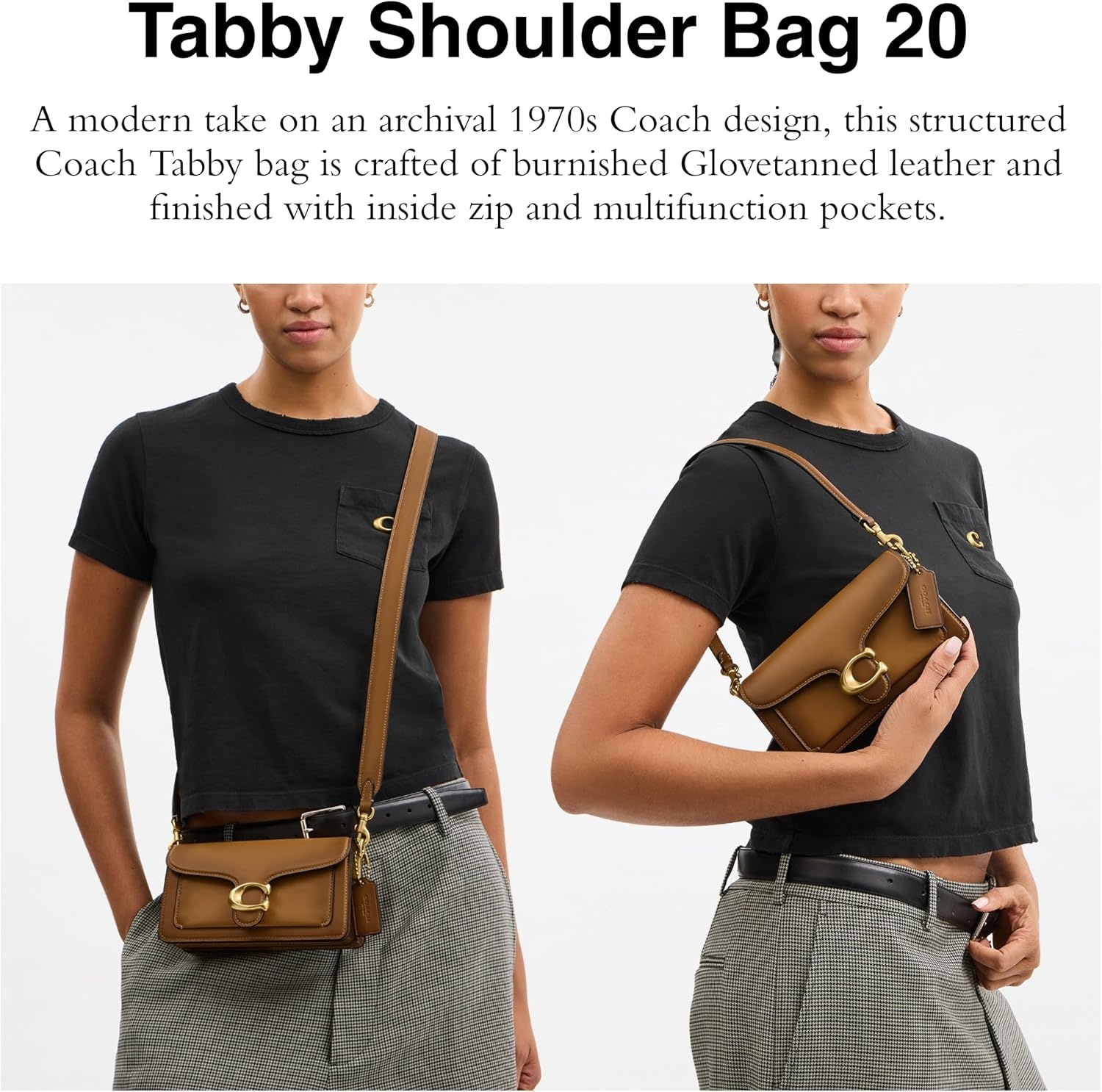 image:imageCOACH Tabby Shoulder Bag 20BrassHoney Brown