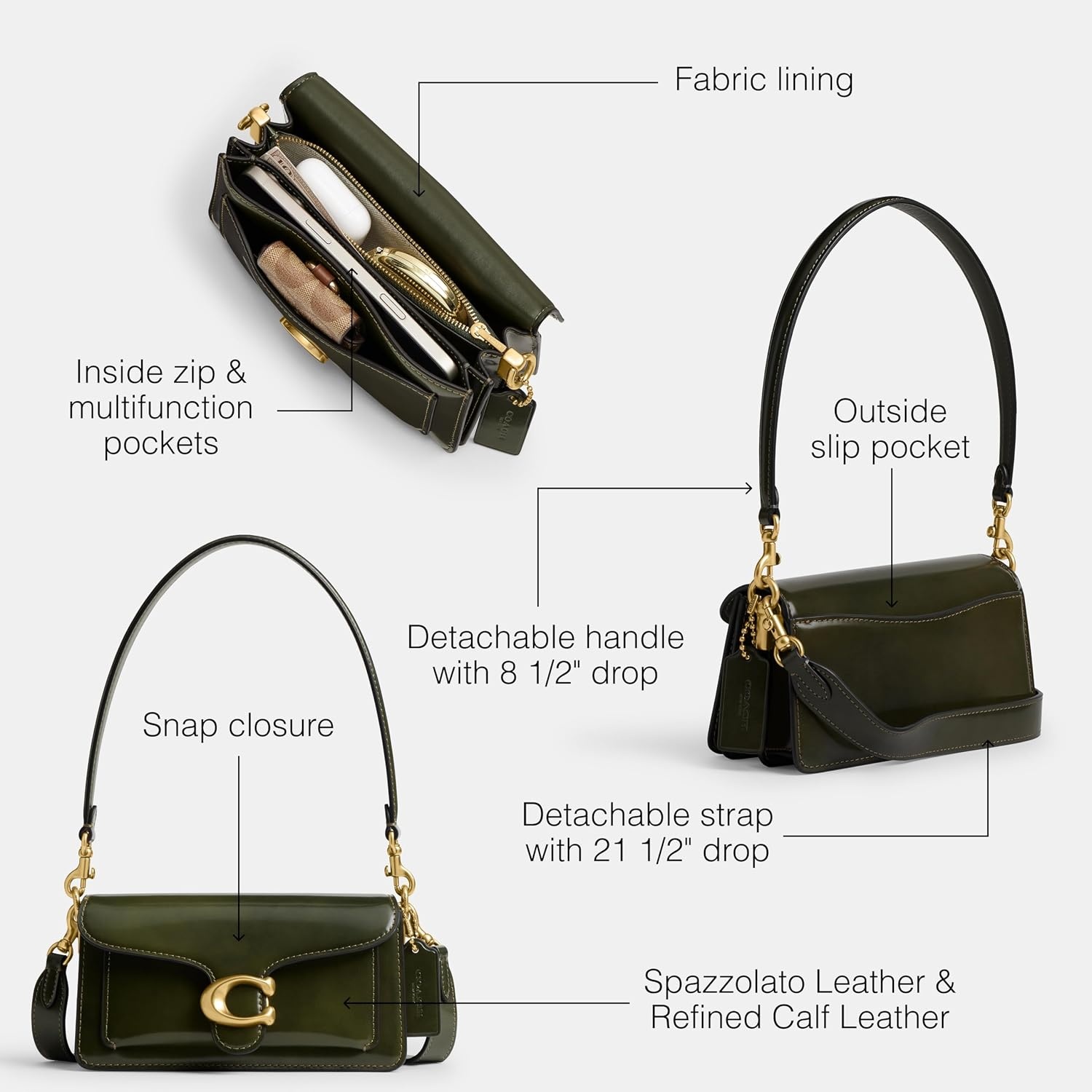 image:imageCOACH Tabby Shoulder Bag 20BrassOlive