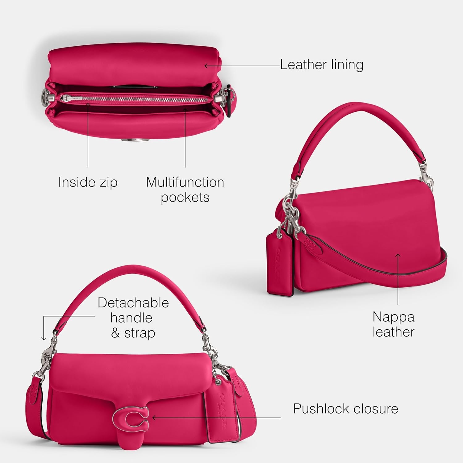 image:imageCOACH Tabby Shoulder Bag 20Dragonfruit 2