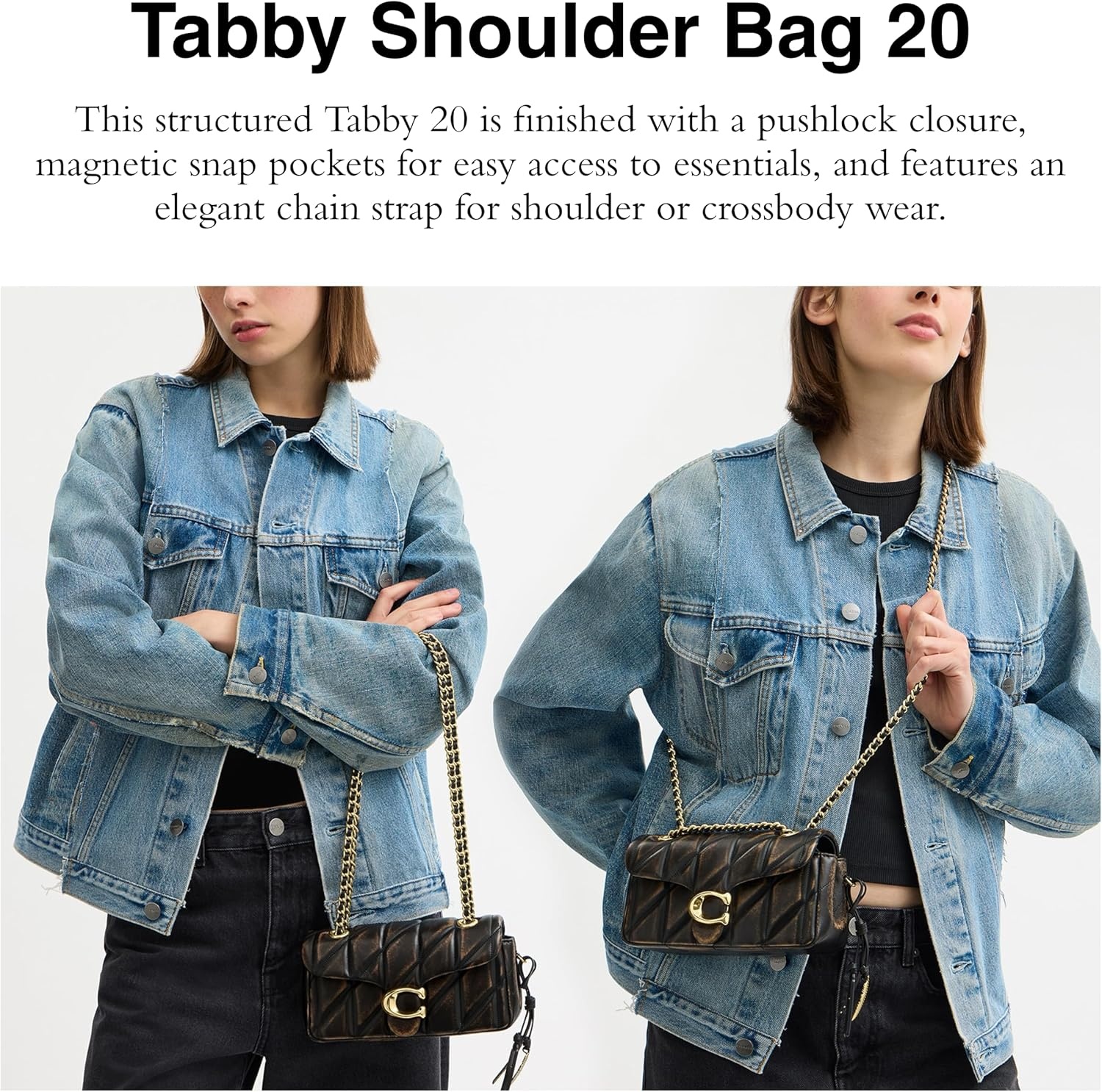 image:imageCOACH Tabby Shoulder Bag 20ImBlack Brown