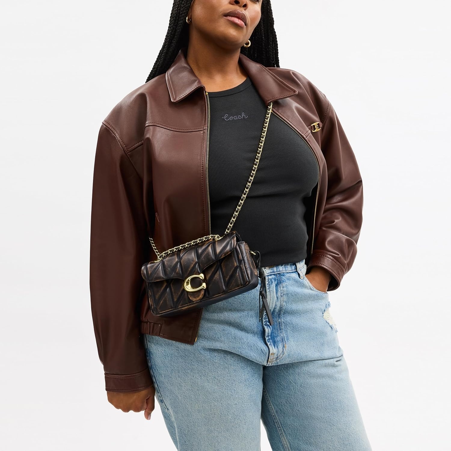 image:imageCOACH Tabby Shoulder Bag 20ImBlack Brown