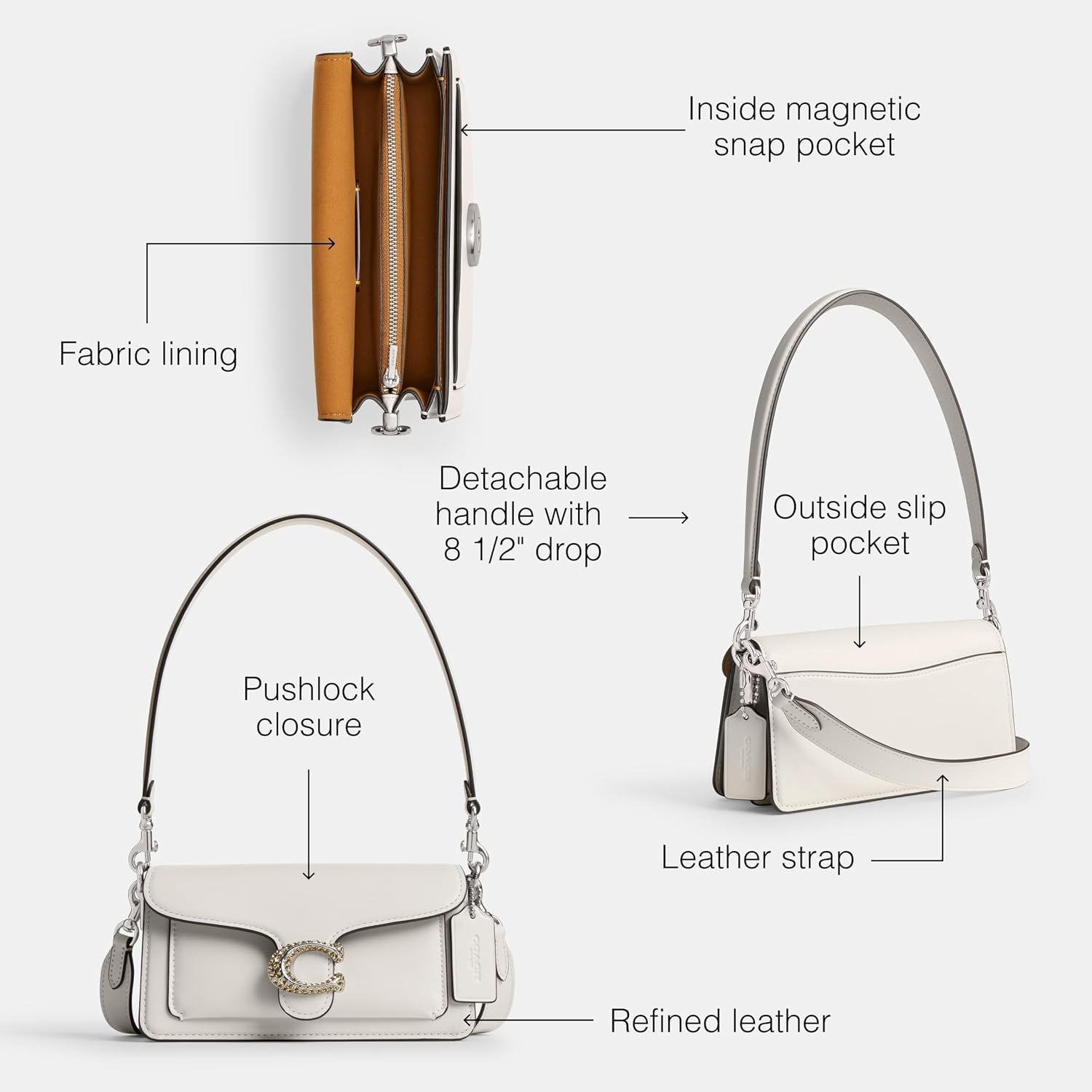 image:imageCOACH Tabby Shoulder Bag 20LHChalk