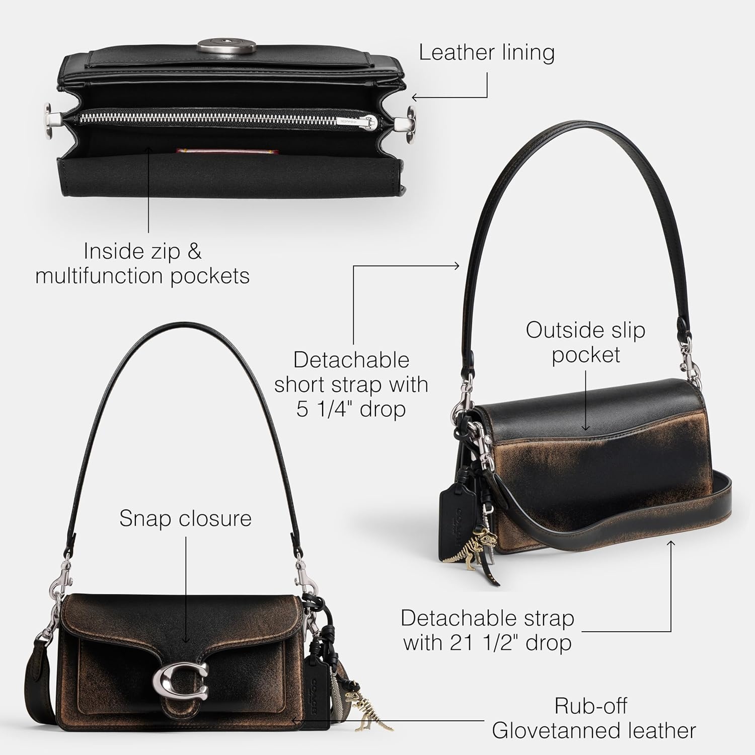 image:imageCOACH Tabby Shoulder Bag 20LhBlack Brown