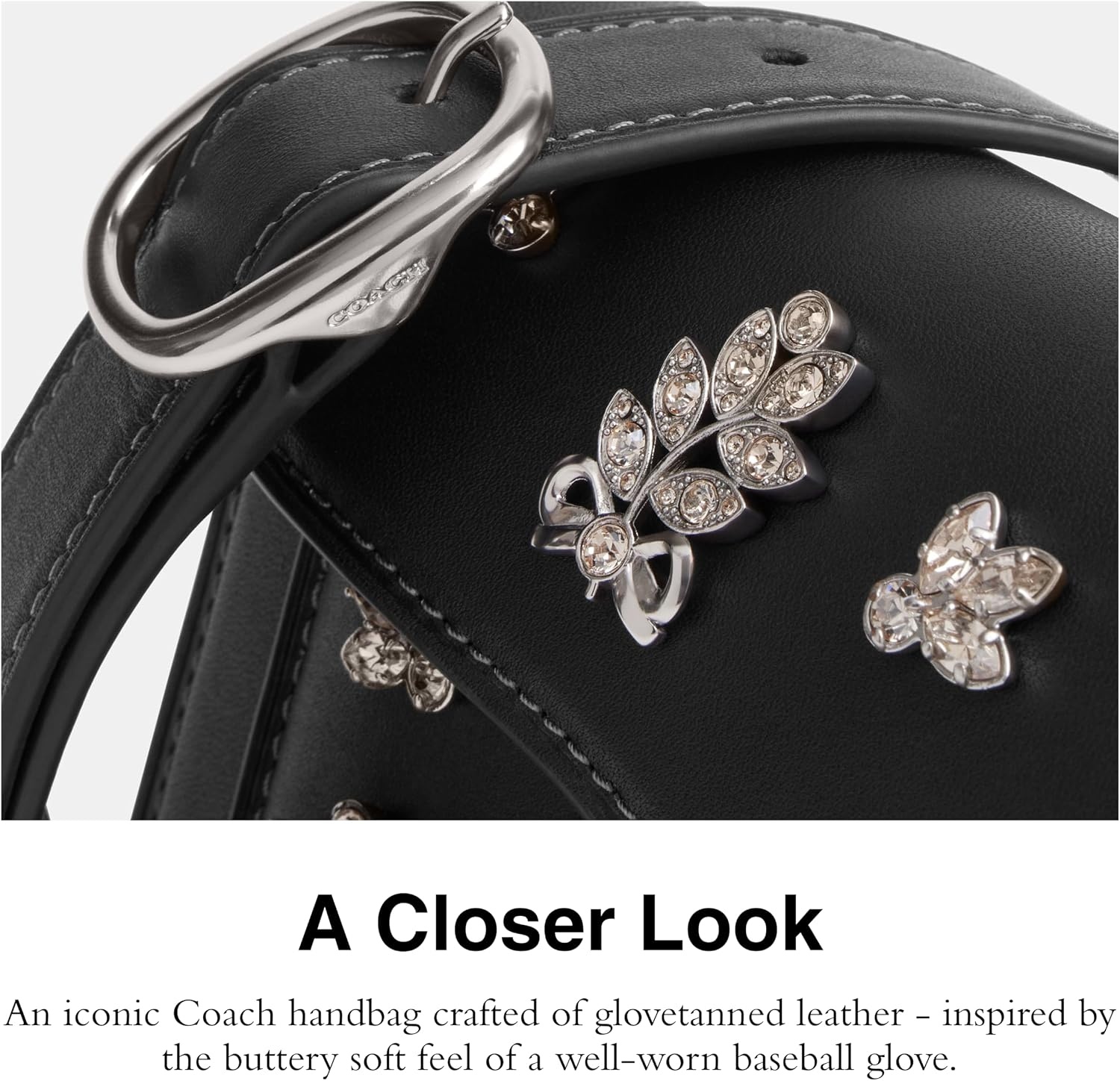 image:imageCOACH Tabby Shoulder Bag 20SilverBlack Crystal