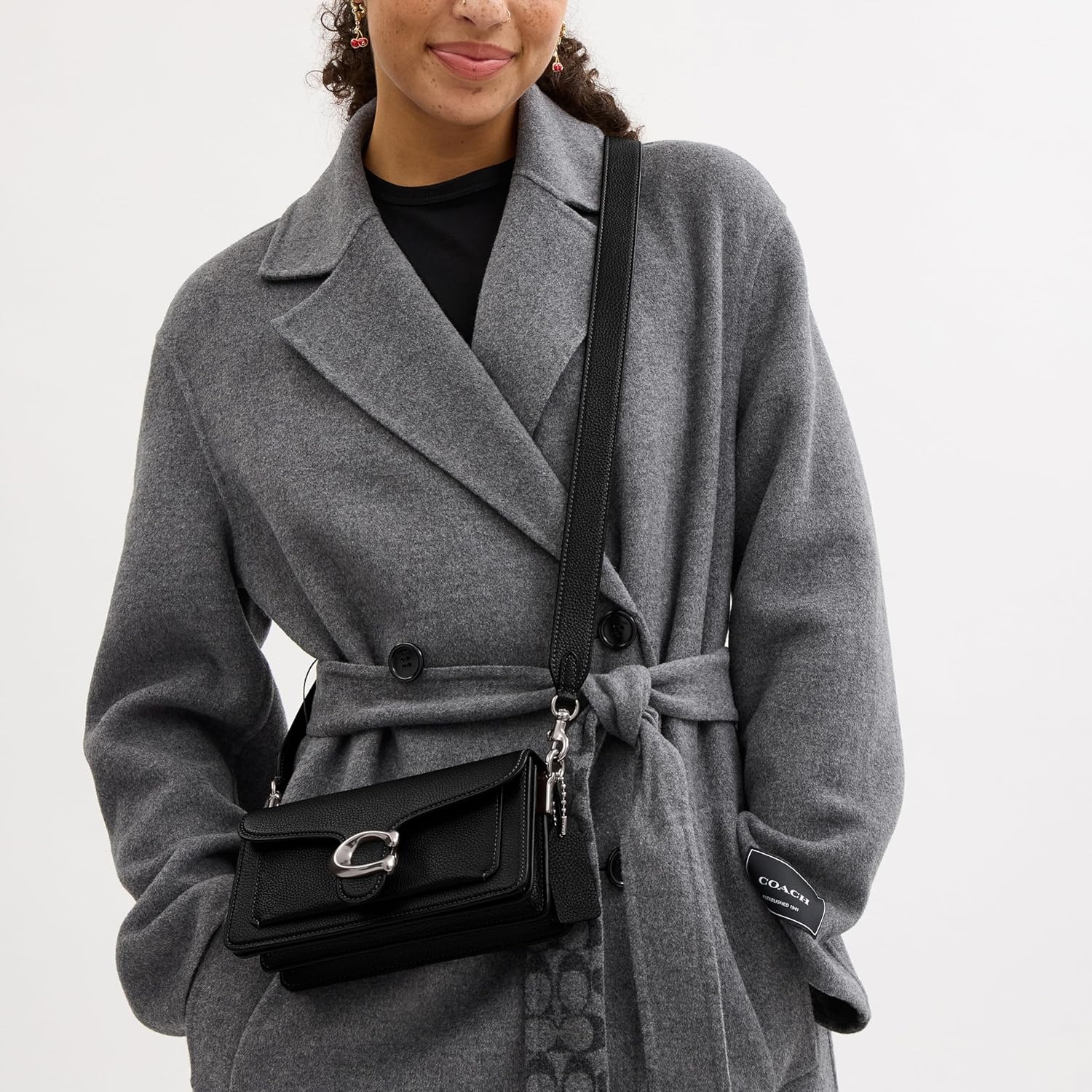 image:imageCOACH Tabby Shoulder Bag 20SilverBlack Pebble Leather