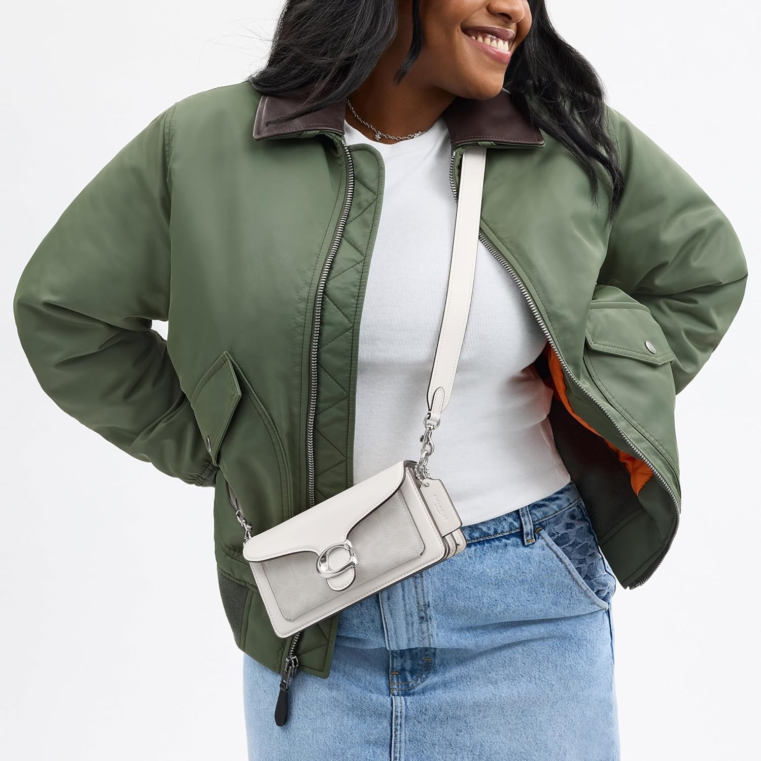 image:imageCOACH Tabby Shoulder Bag 20SilverWhite Chalk