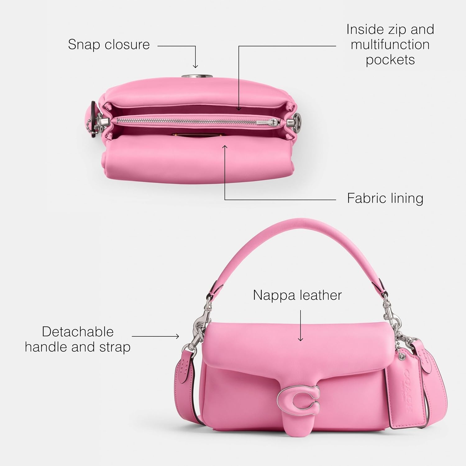 image:imageCOACH Tabby Shoulder Bag 20Vivid Pink Pillow