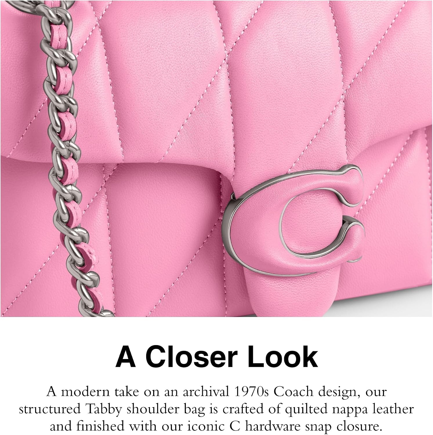 image:imageCOACH Tabby Shoulder Bag 20Vivid Pink Quilted