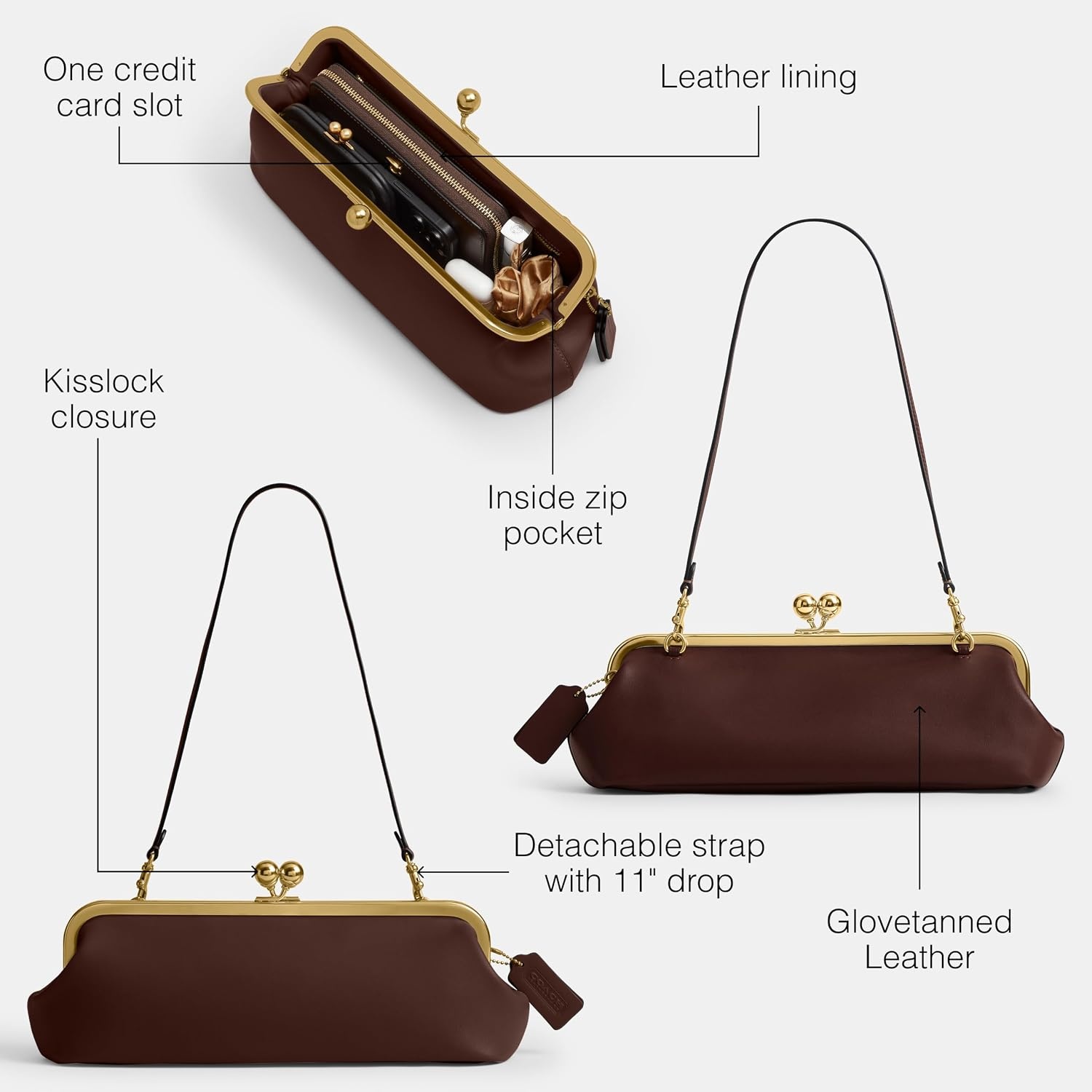 image:imageCoach Kisslock Frame Bag 30BrassMaple