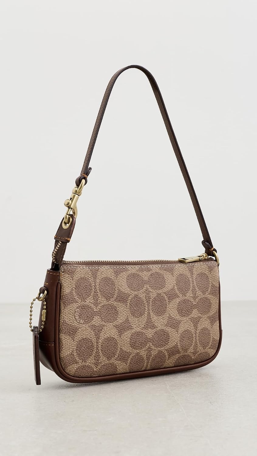 image:imageCoach Womens Recycled Signature Leather 18 Plaza BagTan Brown