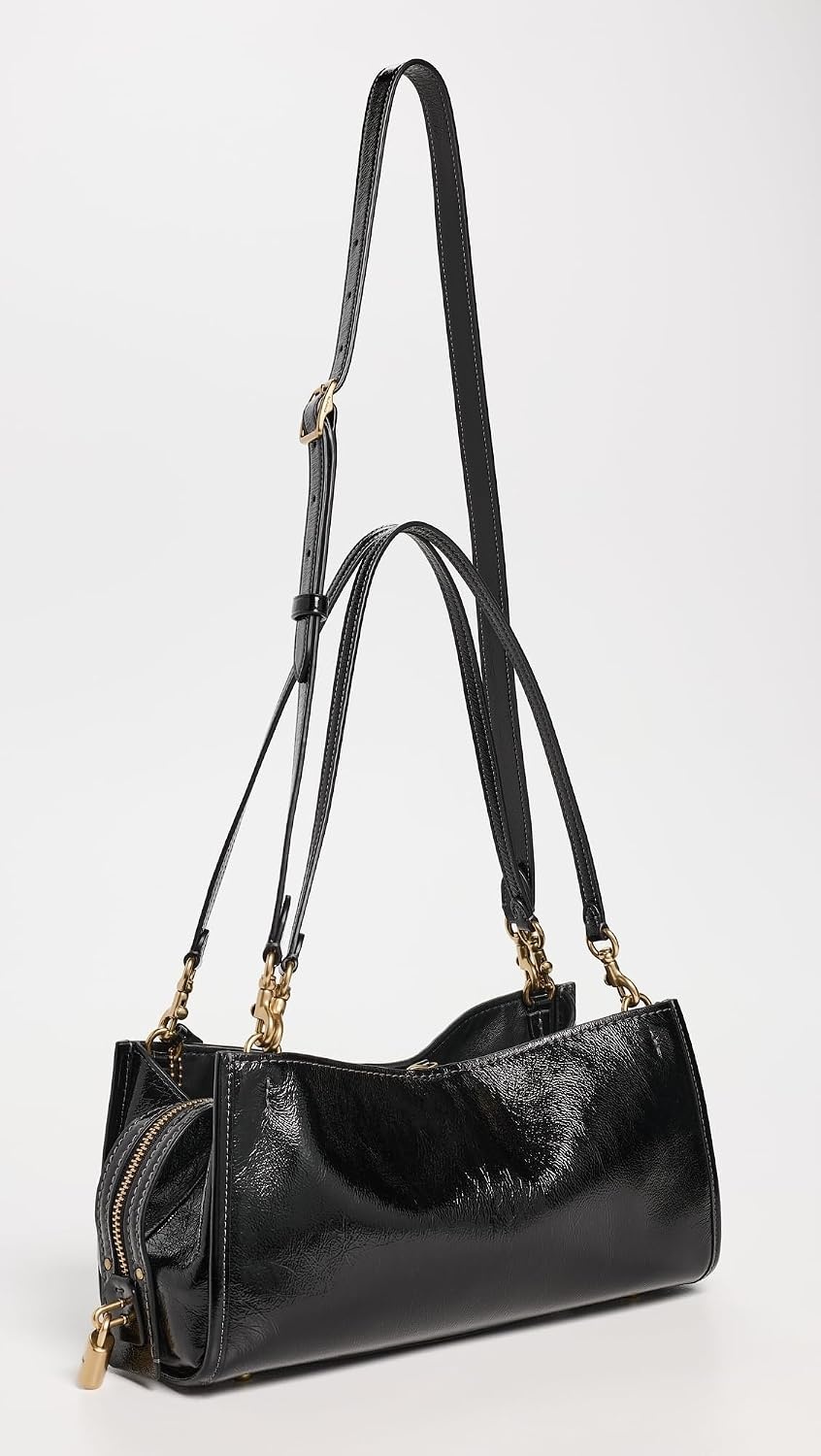 image:imageCoach Womens Soft Grain Leather East West Rogue Bag 34B4Black