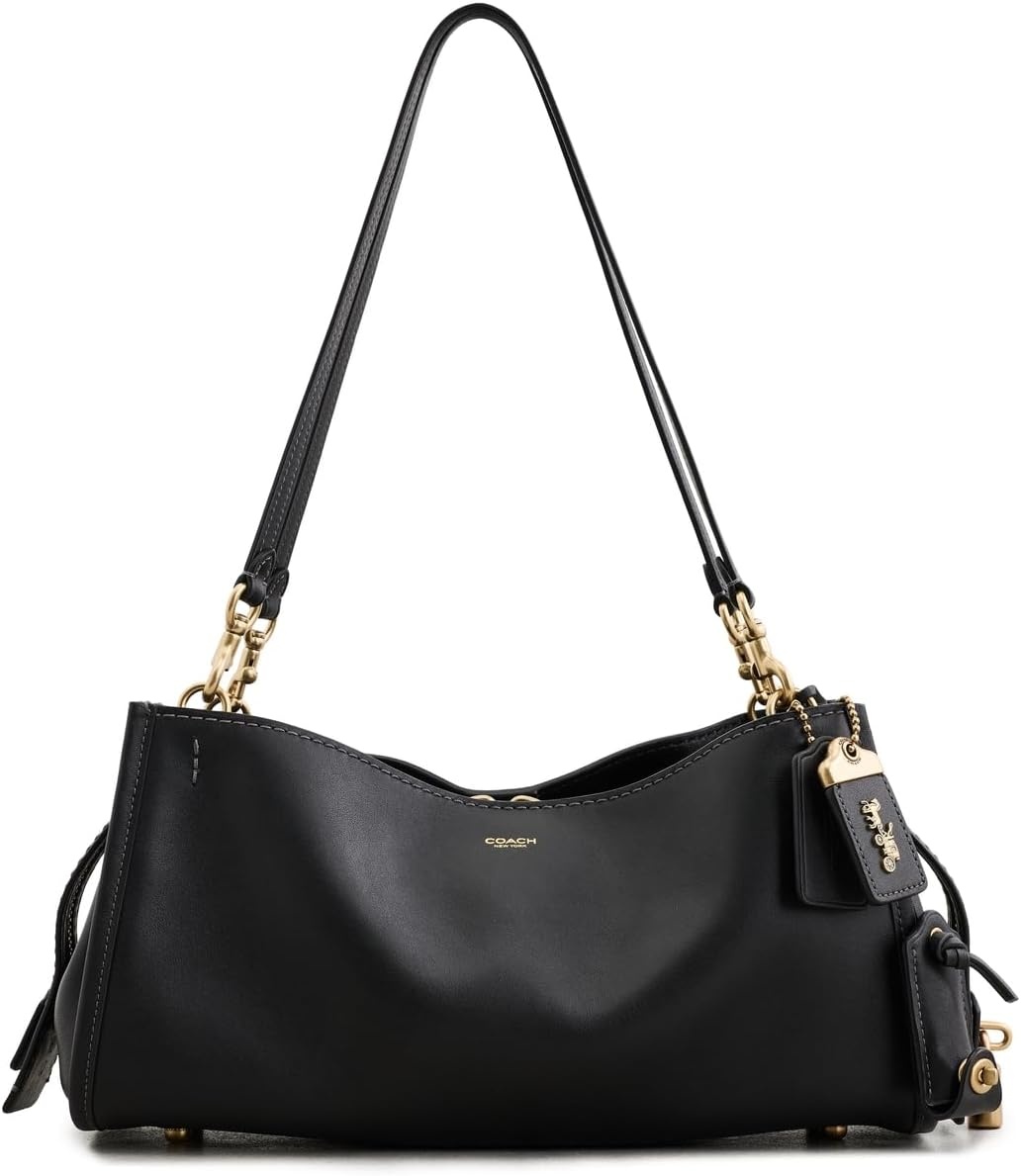 image:imageCoach Womens Soft Grain Leather East West Rogue Bag 34Black