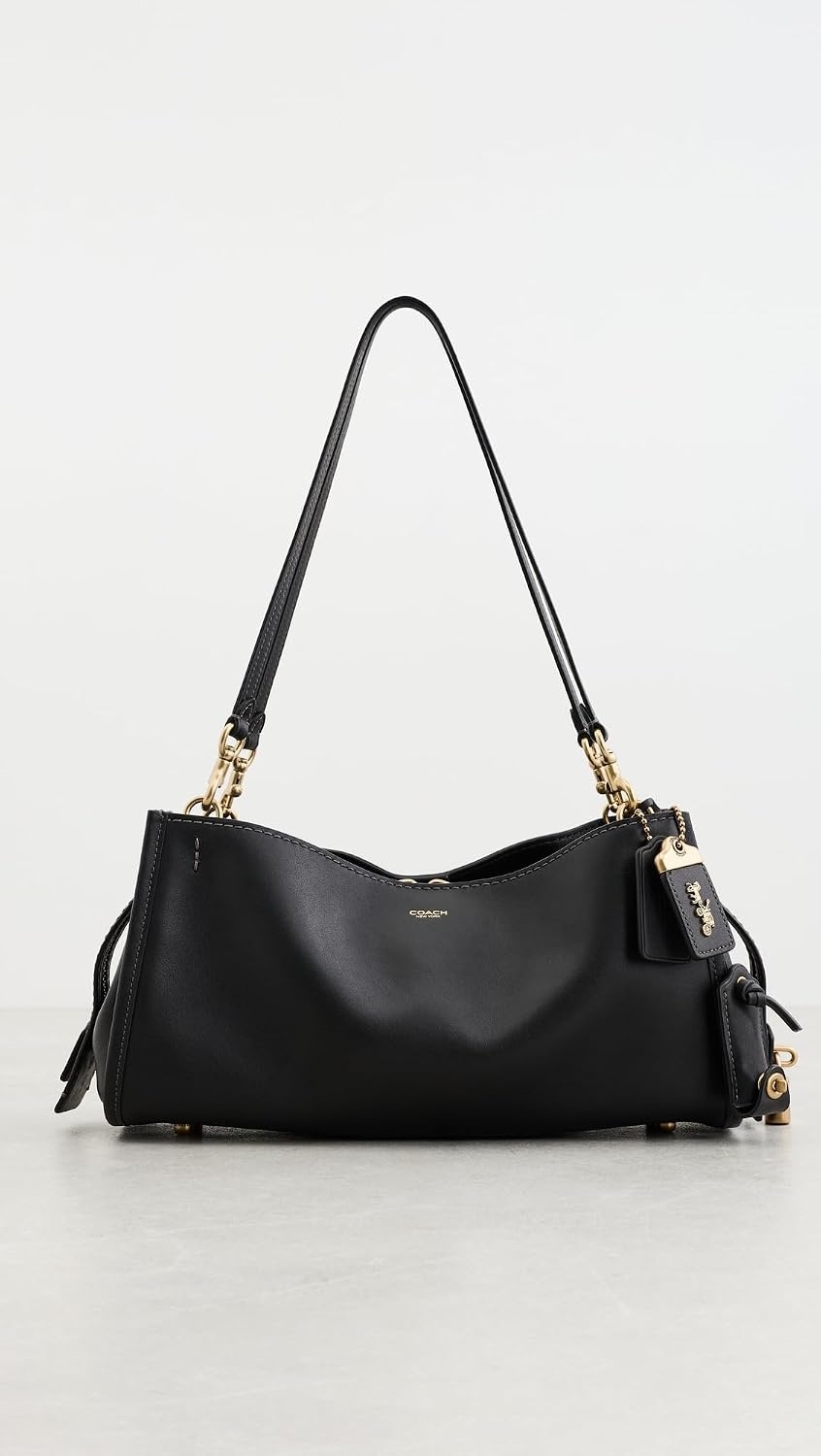 image:imageCoach Womens Soft Grain Leather East West Rogue Bag 34Black