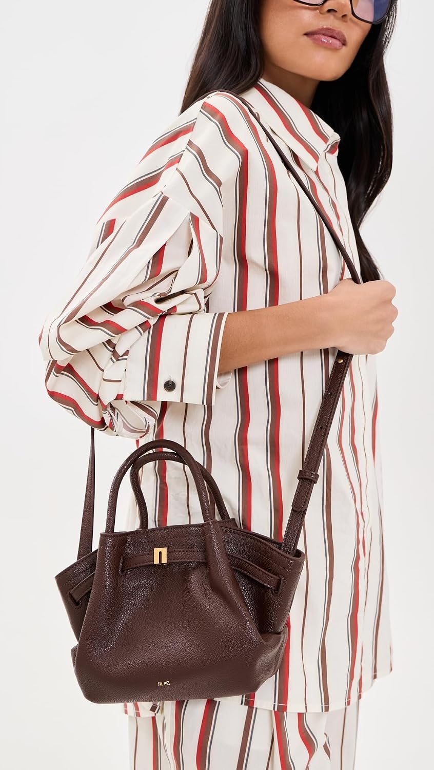 image:imageJW PEI Womens Hana Mini Tote BagDark Brown