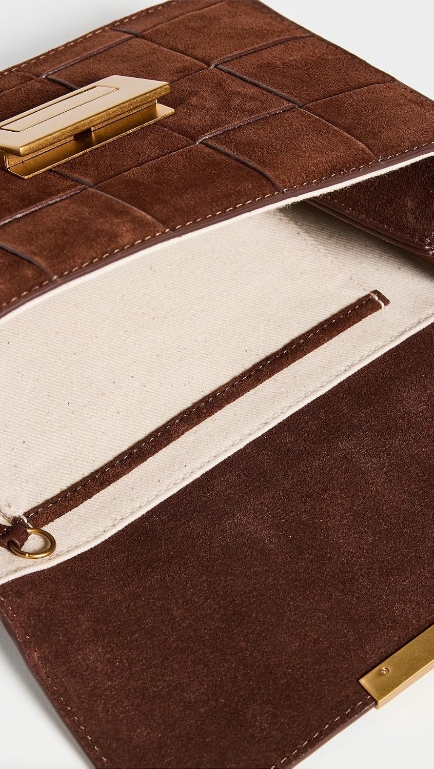 image:imageLoeffler Randall Womens Delphine Leather ClutchEspresso