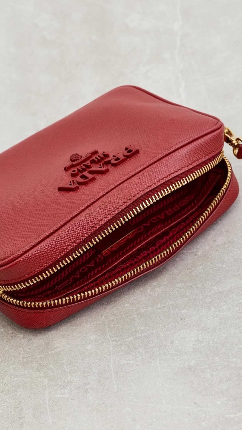 image:imagePrada Womens PreLoved Mini Camera Shoulder Bag SaffianoRed