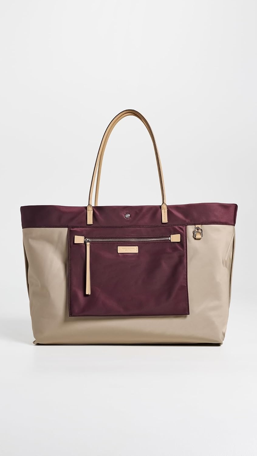 image:imageTory Burch Womens Ella Twist Reversible ToteDark Carmine