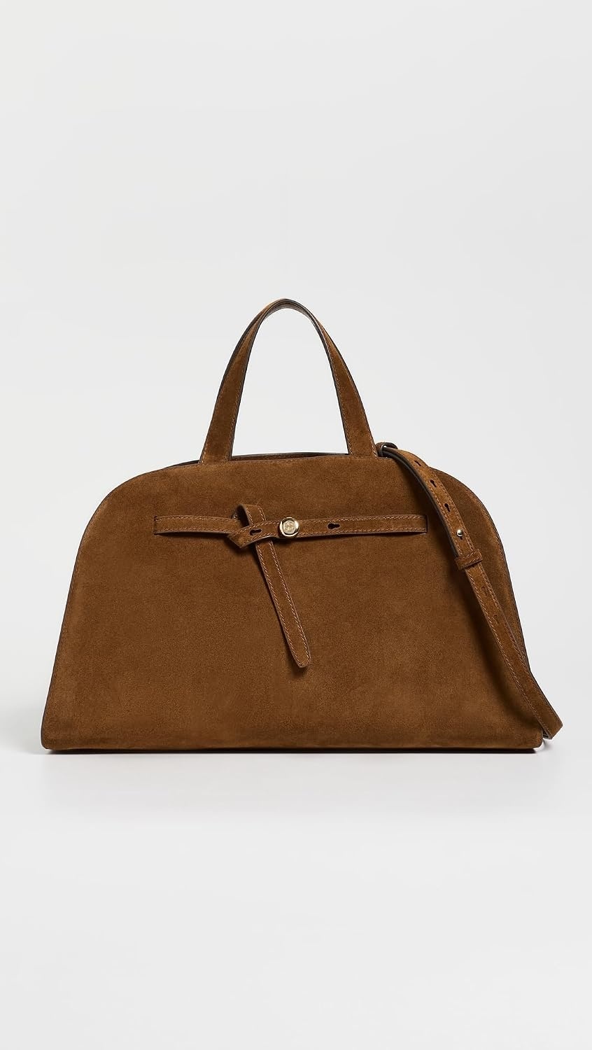 image:imageTory Burch Womens Romy Suede Bauletto BagCaramel