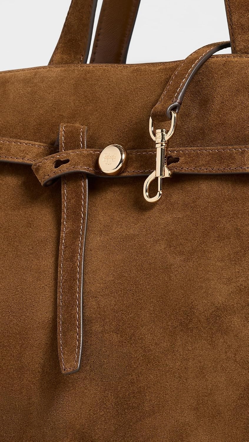 image:imageTory Burch Womens Romy Suede Bauletto BagCaramel