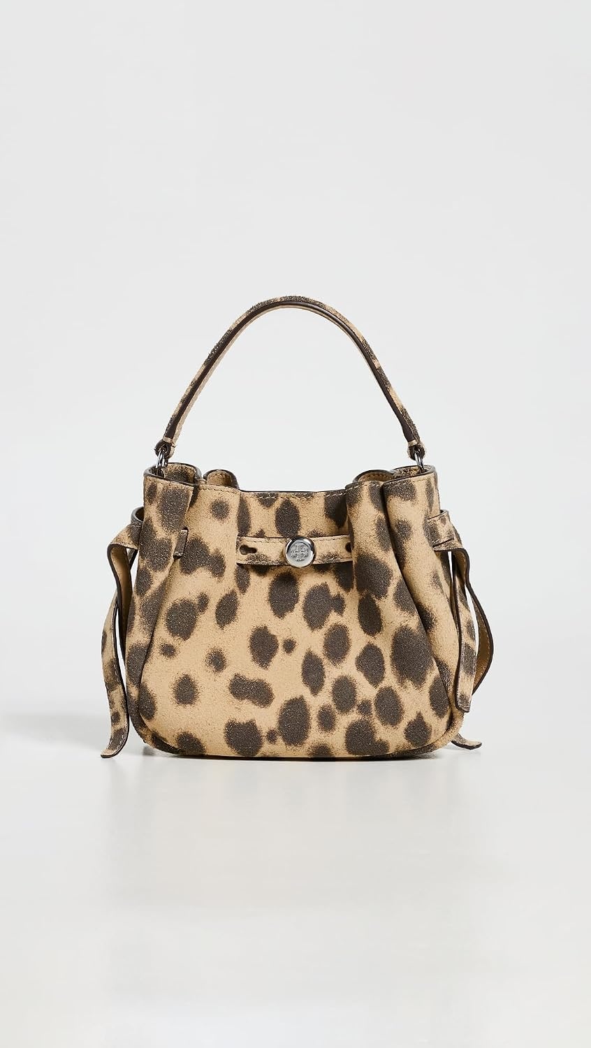 image:imageTory Burch Womens Romy Suede Mini Bucket BagCheetah Spots
