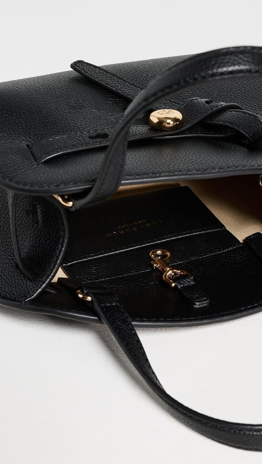 image:imageTory Burch Womens Romy Suede Small Bauletto BagBlack