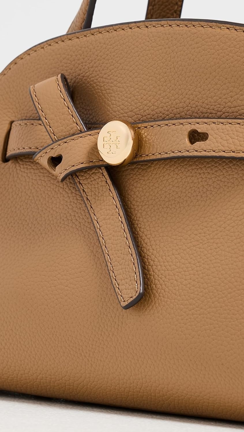 image:imageTory Burch Womens Romy Suede Small Bauletto BagTiramisu
