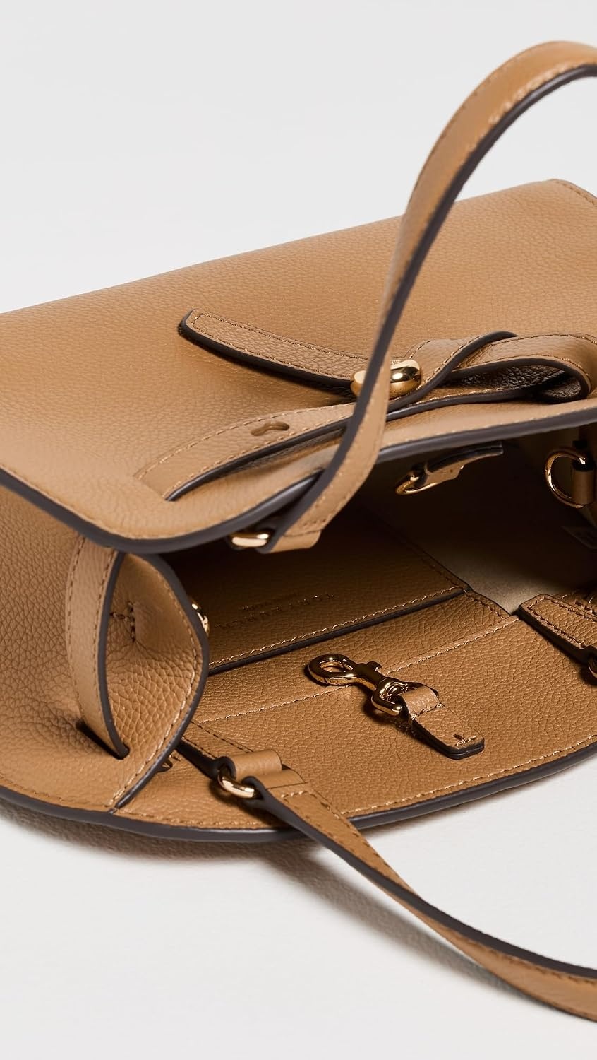 image:imageTory Burch Womens Romy Suede Small Bauletto BagTiramisu
