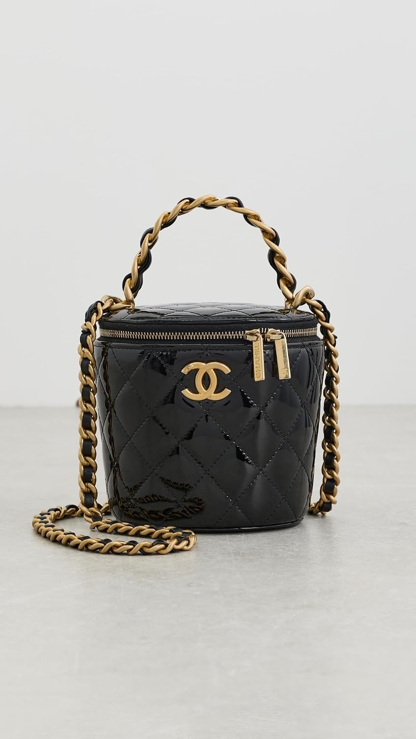 image:imageWHAT GOES AROUND COMES AROUND Womens PreLoved Chanel Afternoon Tea Vanity BagBlack