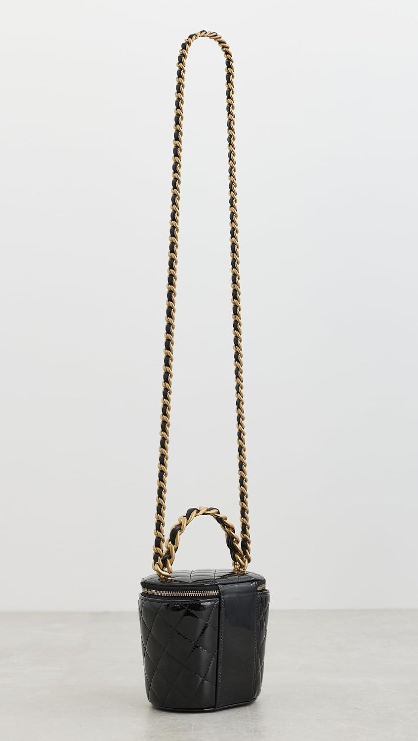 image:imageWHAT GOES AROUND COMES AROUND Womens PreLoved Chanel Afternoon Tea Vanity BagBlack