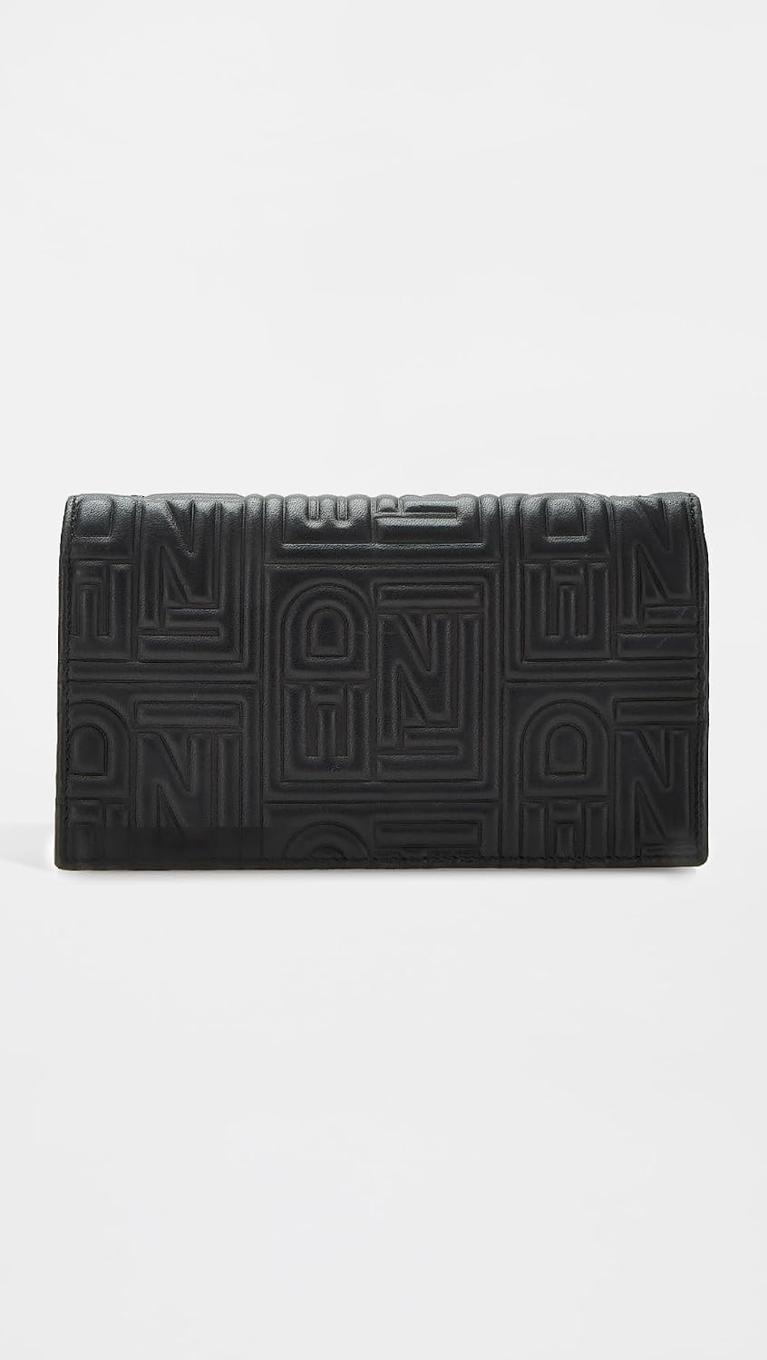 image:imageWHAT GOES AROUND COMES AROUND Womens PreLoved Fendi Embossed Wallet On Chain Black One SizeBlack
