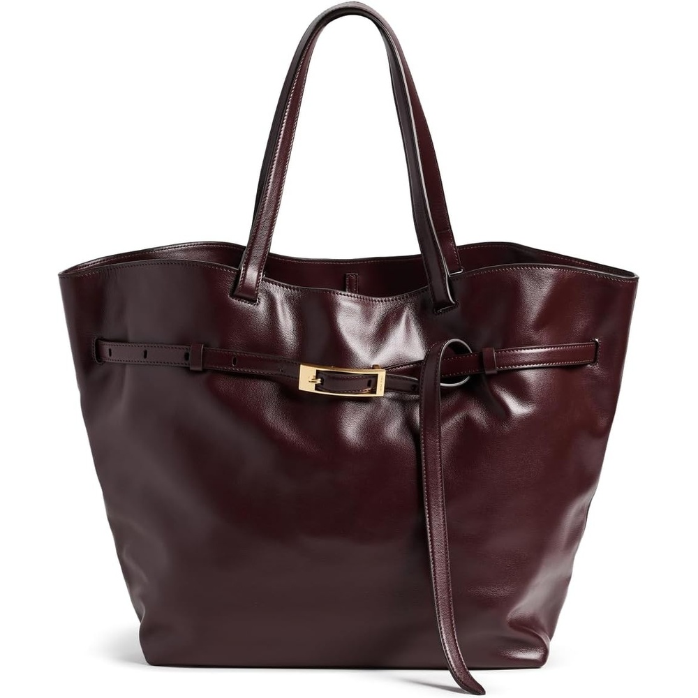 image:imageANINE BING Womens Elly Small Grained Leather ToteFig