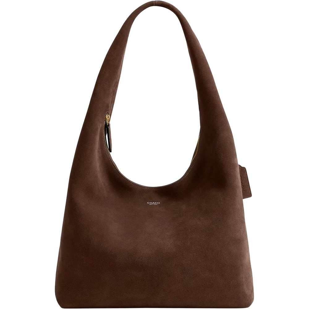 image:imageCoach Pillow Brooklyn Shoulder Bag 34BrassDark Chocolate