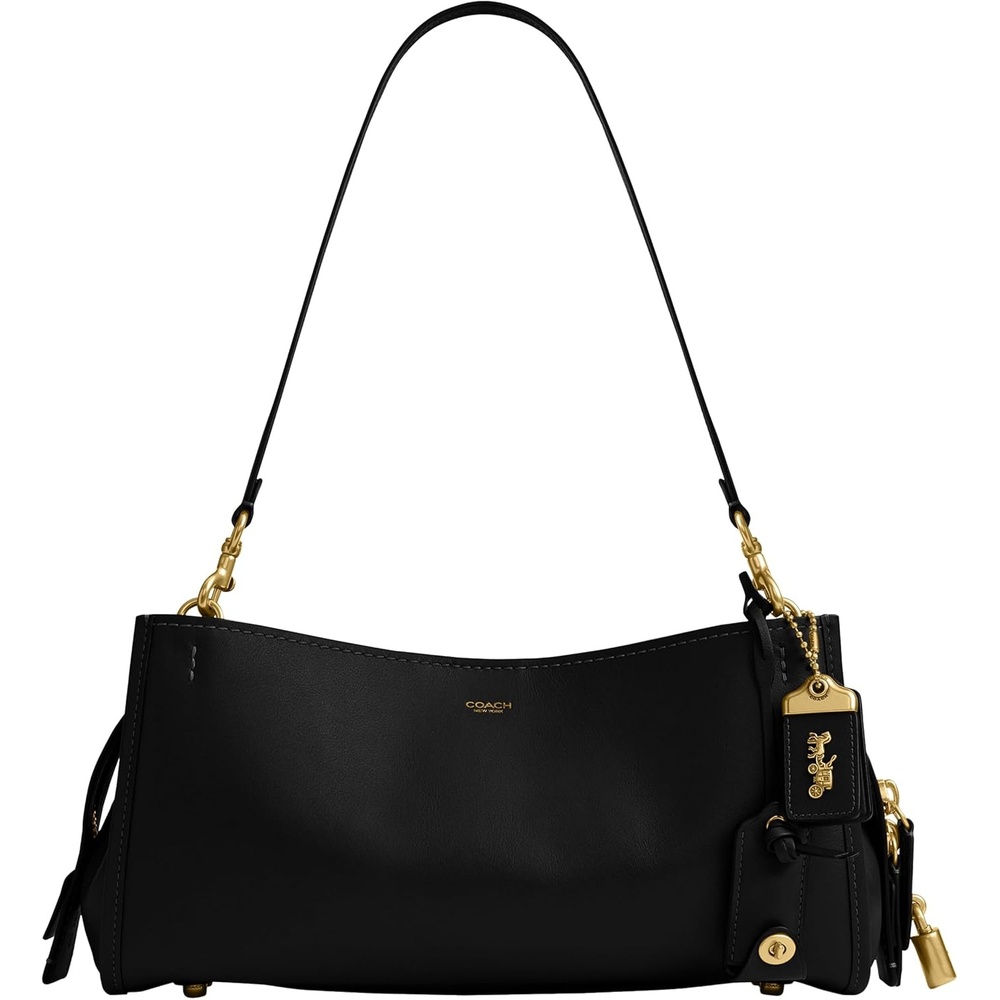 image:imageCoach Womens Soft Grain Leather East West Rogue Bag 34Black
