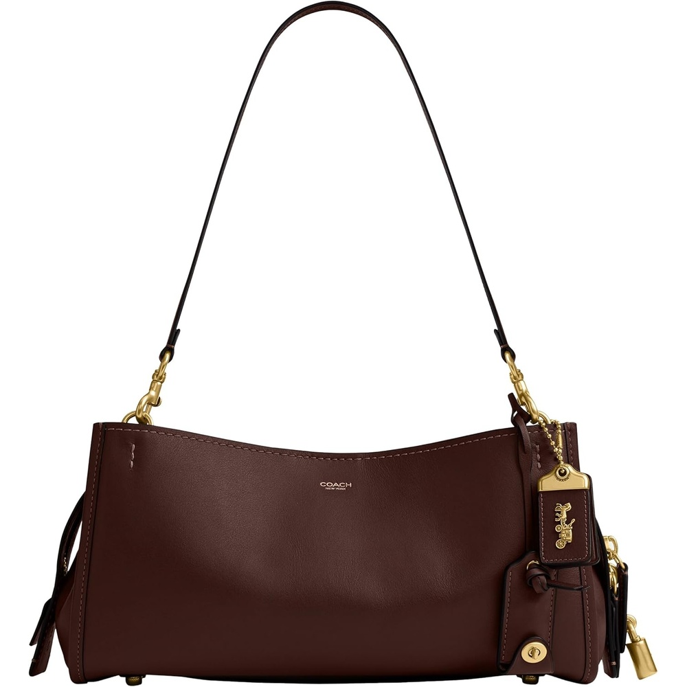 image:imageCoach Womens Soft Grain Leather East West Rogue Bag 34Maple
