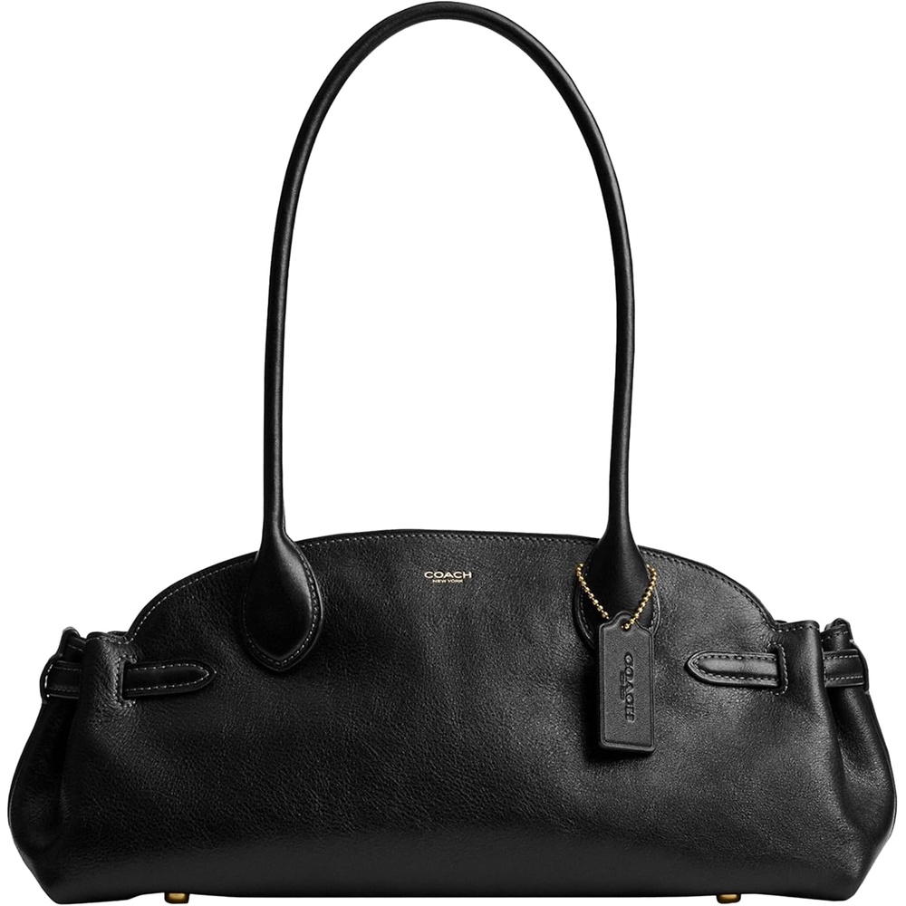 image:imageCoach Womens Super Soft Empire Carryall 34 Shoulder BagBrassBlack