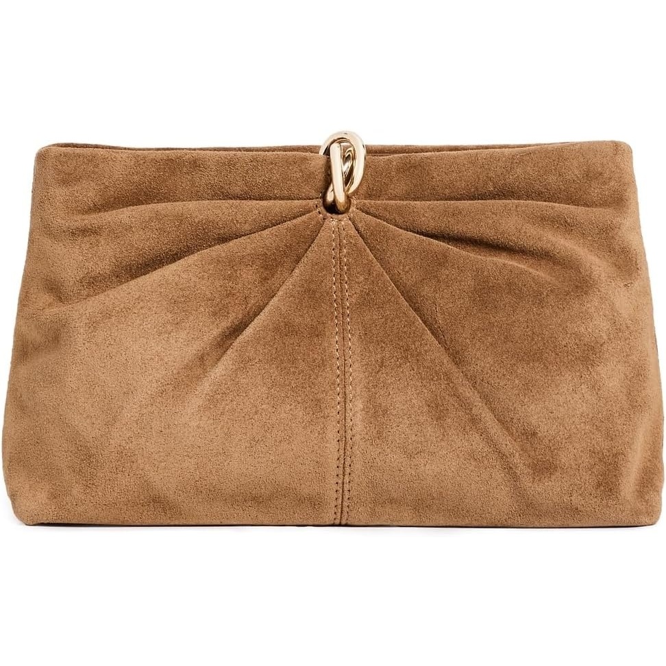 image:imageLoeffler Randall Womens Corrine Gathered Multi Ring ClutchToffee
