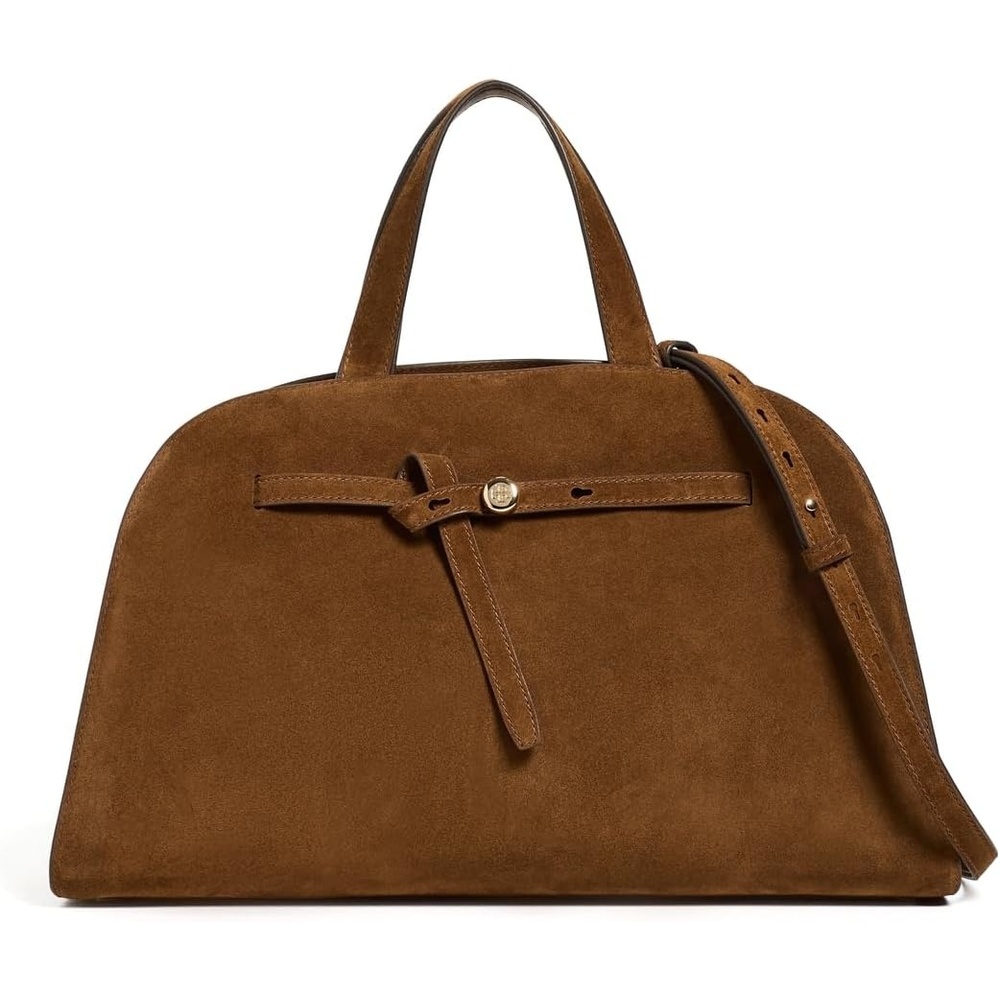 image:imageTory Burch Womens Romy Suede Bauletto BagCaramel