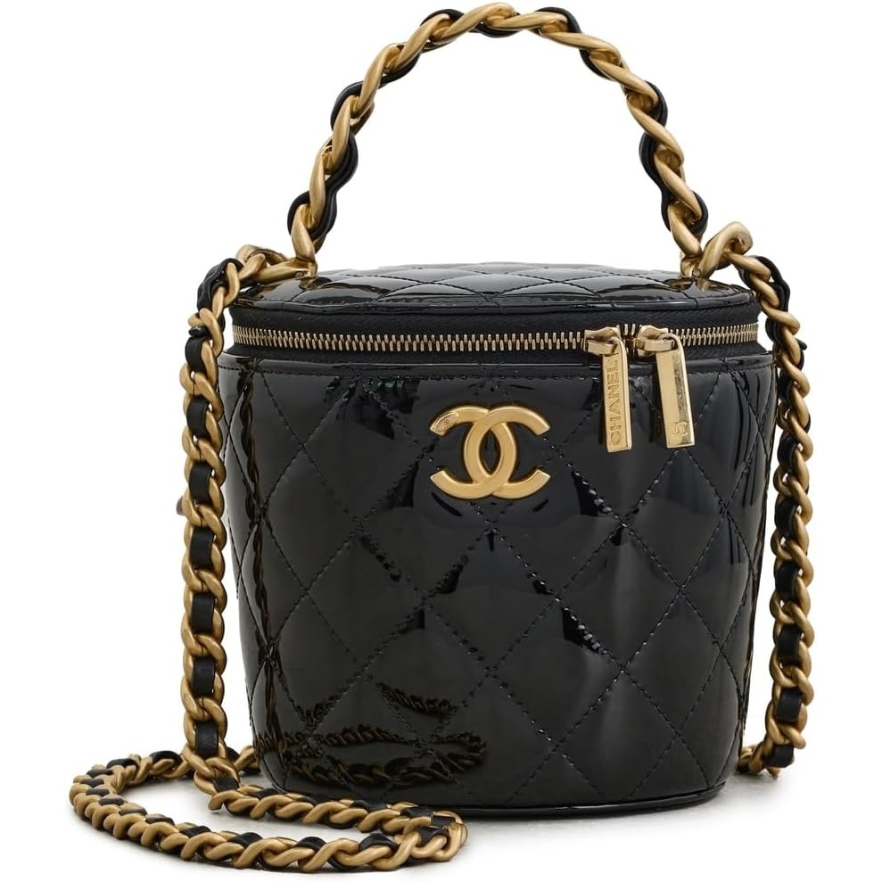 image:imageWHAT GOES AROUND COMES AROUND Womens PreLoved Chanel Afternoon Tea Vanity BagBlack