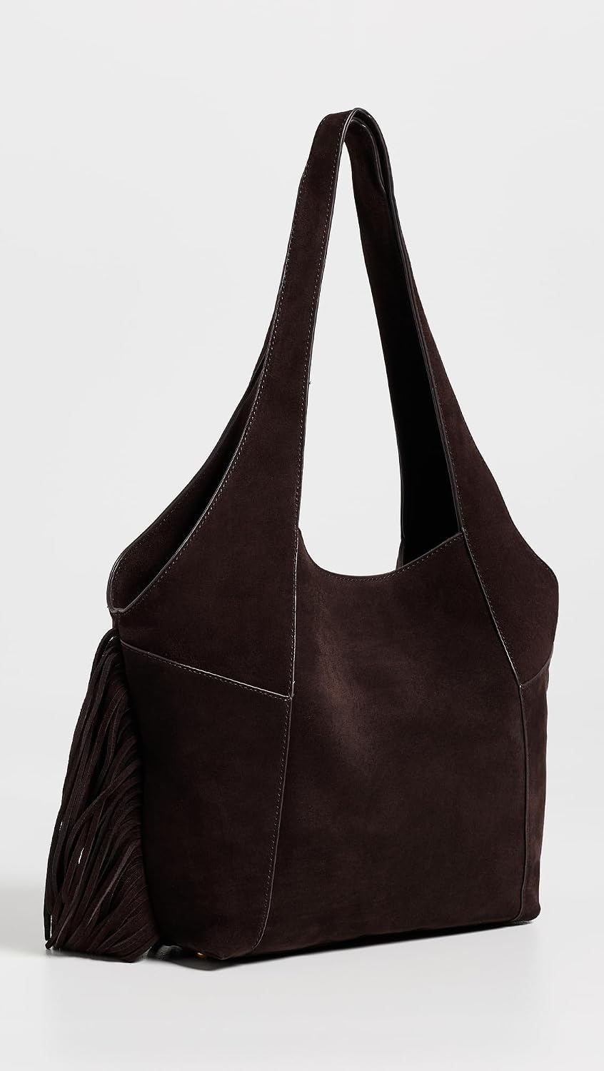 image:imagerag amp bone Womens Brayton Fringe Carryall BagChocolate