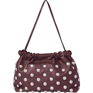 ALC Women’s Arlo Studded Shoulder Bag(Deep Plum)