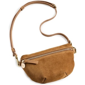 Clare V. Women’s Petite Fanny Suede Belt Bag, Caramel, One Size(Caramel)
