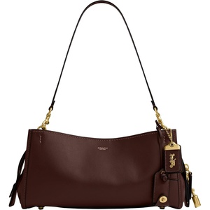 Coach Women’s Soft Grain Leather East West Rogue Bag 34(Maple)